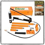Skroutz 20 Ton Hydraulic Jack Air Pump Lift Porta Power Ram Repair Tool Kit Set W/Case, Orange or...