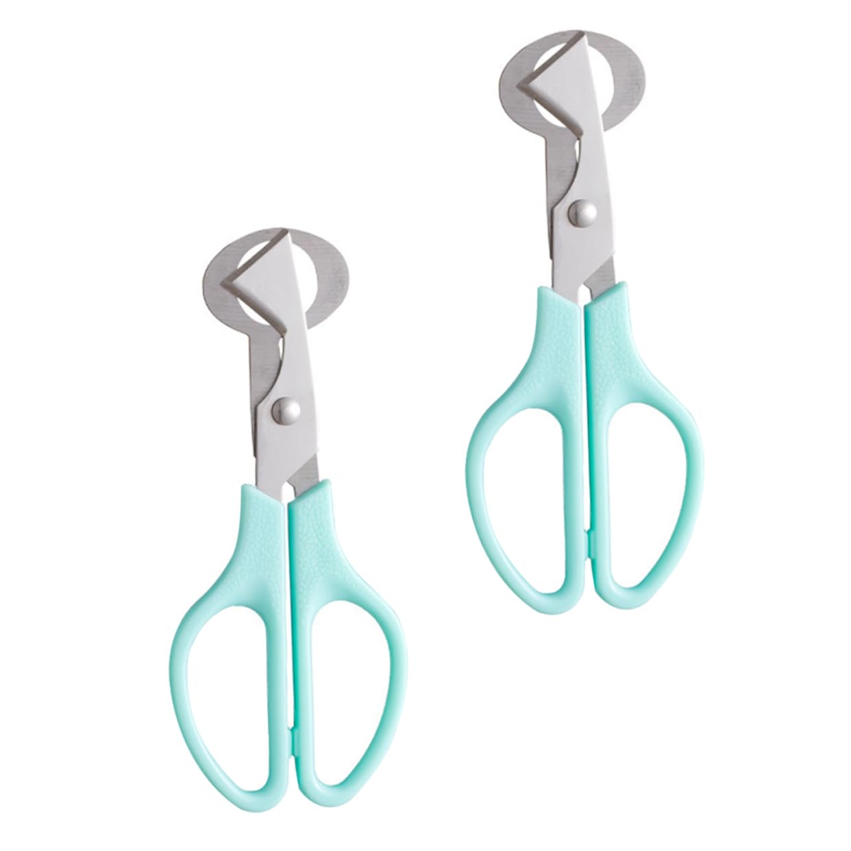 CIYODO Stainless Steel Quail Egg Cutters 2pcs Egg Shell Scissors Lightweight Compact for Kitchen Picnic