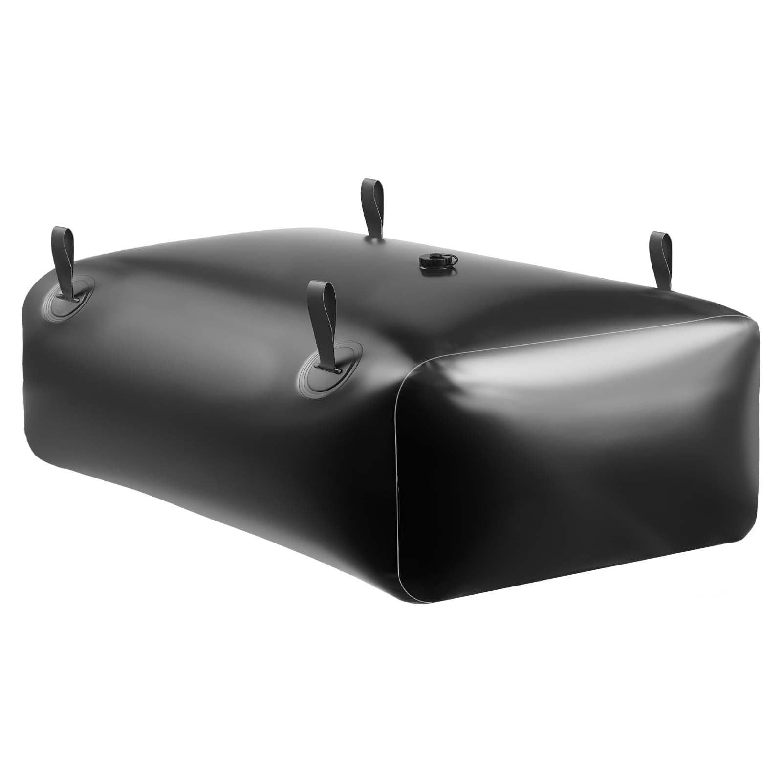 VEVOR Contenitori di Stoccaggio per Acqua, 330 L Portatile e Pieghevole, Sacca per Acqua Dolce in PVC 1000D Resistente all'Usura, per Irrigazione da Giardino, Camper, Uso di Emergenza, Nero