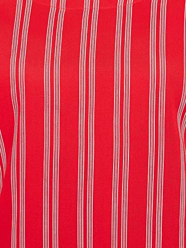Image of Clovia Women's Cotton Sassy Stripes Top & Pyjama Set