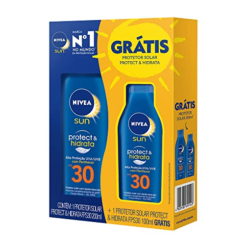 NIVEA Protetor Solar Nivea Sun Fps 30 200Ml + Protetor Solar Nivea Sun Fps 30 100Ml