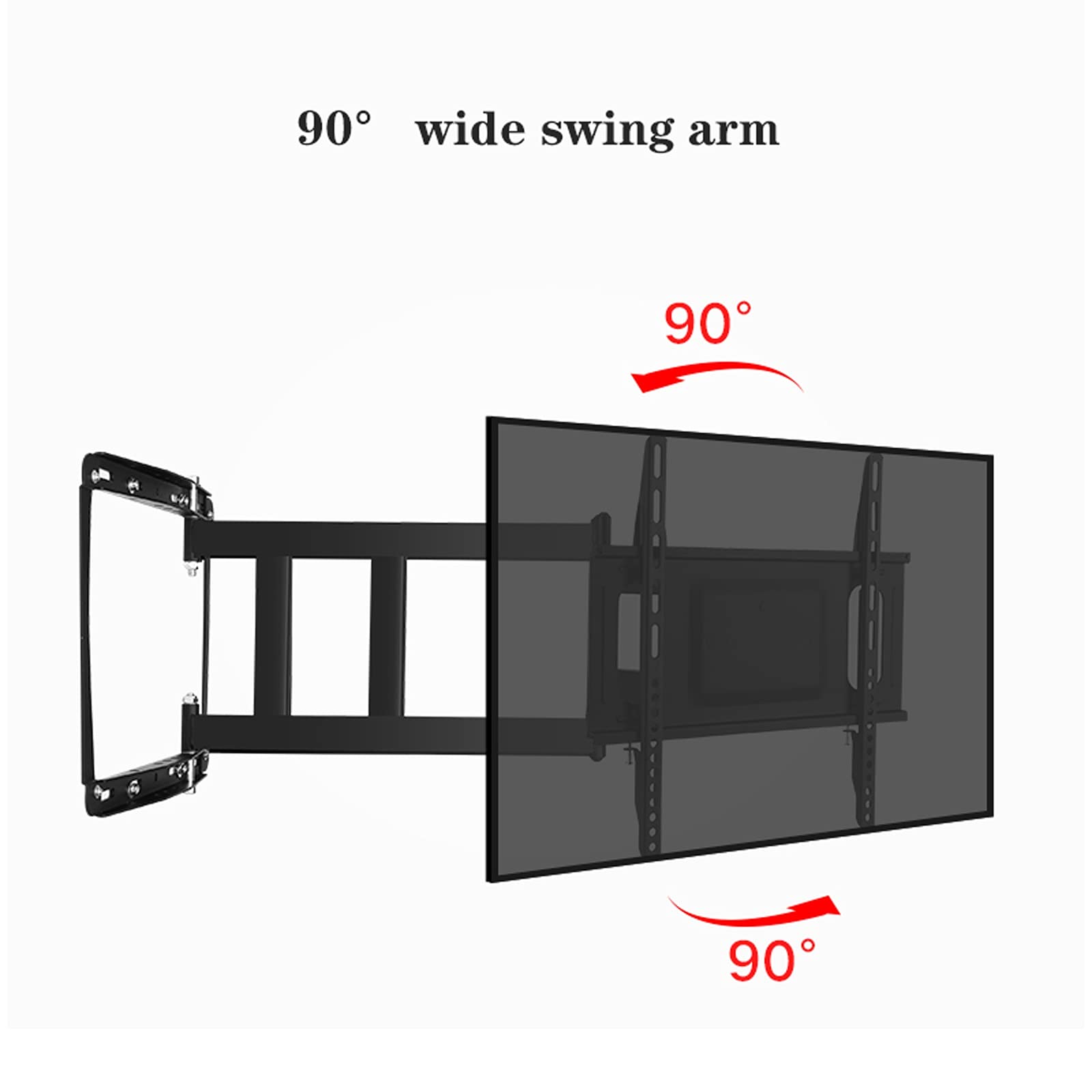tv Stand 32 "-75" montato a parete TV Staffa a quattro braccio Portacuscinetto portata a quattro braccio Rotazione di inclinazione universale TV Staffa di montaggio a parete fissa, max VESA 40. 0x400m
