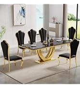 Amazon.com - Maotifeys Rustic Wood Extendable Dining Room Table 118 ...