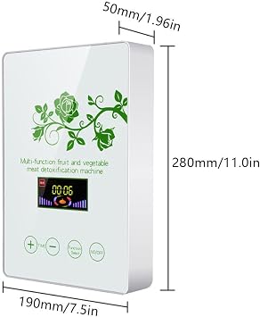 Ozone Generator, Ozone Machine for Water and Air Treatment - Portable Ozone Generators with 2 Air Stones & Timer, Effective Odor Eliminator for Home, Kitchen, Fruits & Vegetables