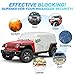 SUPAREE Covers Waterproof 4 Door, Jeep Wrangler 4 Door Waterproof Rain Cover - Windproof Hooks & Driver Door Zipper, UV Protection Outdoor Sun Rain Wind Snow Protection,Slivery Storage Bag