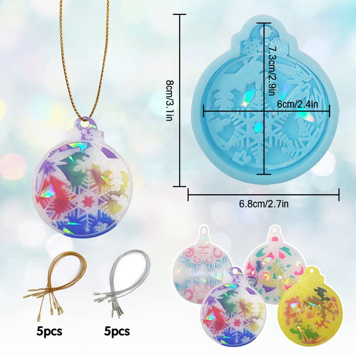 Lot De 3 Moules En Résine De Silicone Avec Pendentif En Forme D