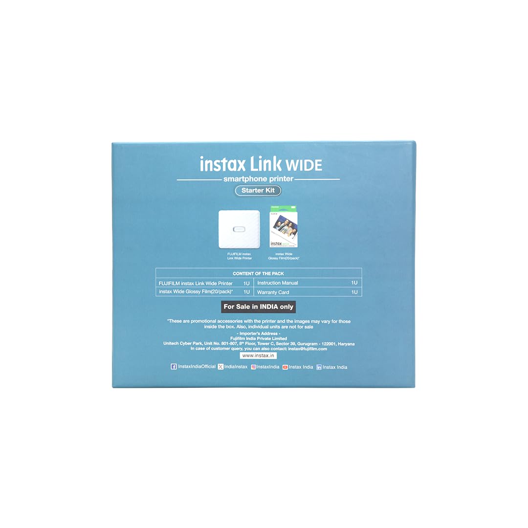Fujifilm Instax Wide Link Starter Kit- White