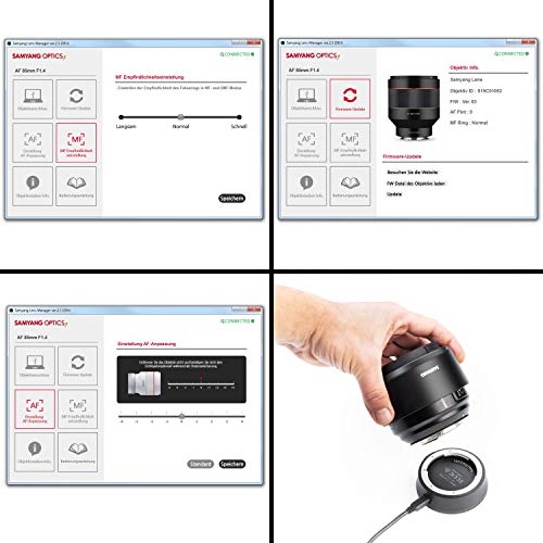 "Estación de Lentes Samyang AF y Canon EF - Modelo SA7091, Negro" - Fernando Cortés