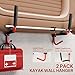 HOMCOM Kayak Canoe Heavy Duty Wall Mounted Storage Holder Rack Heavy Duty Storing Hangers Red