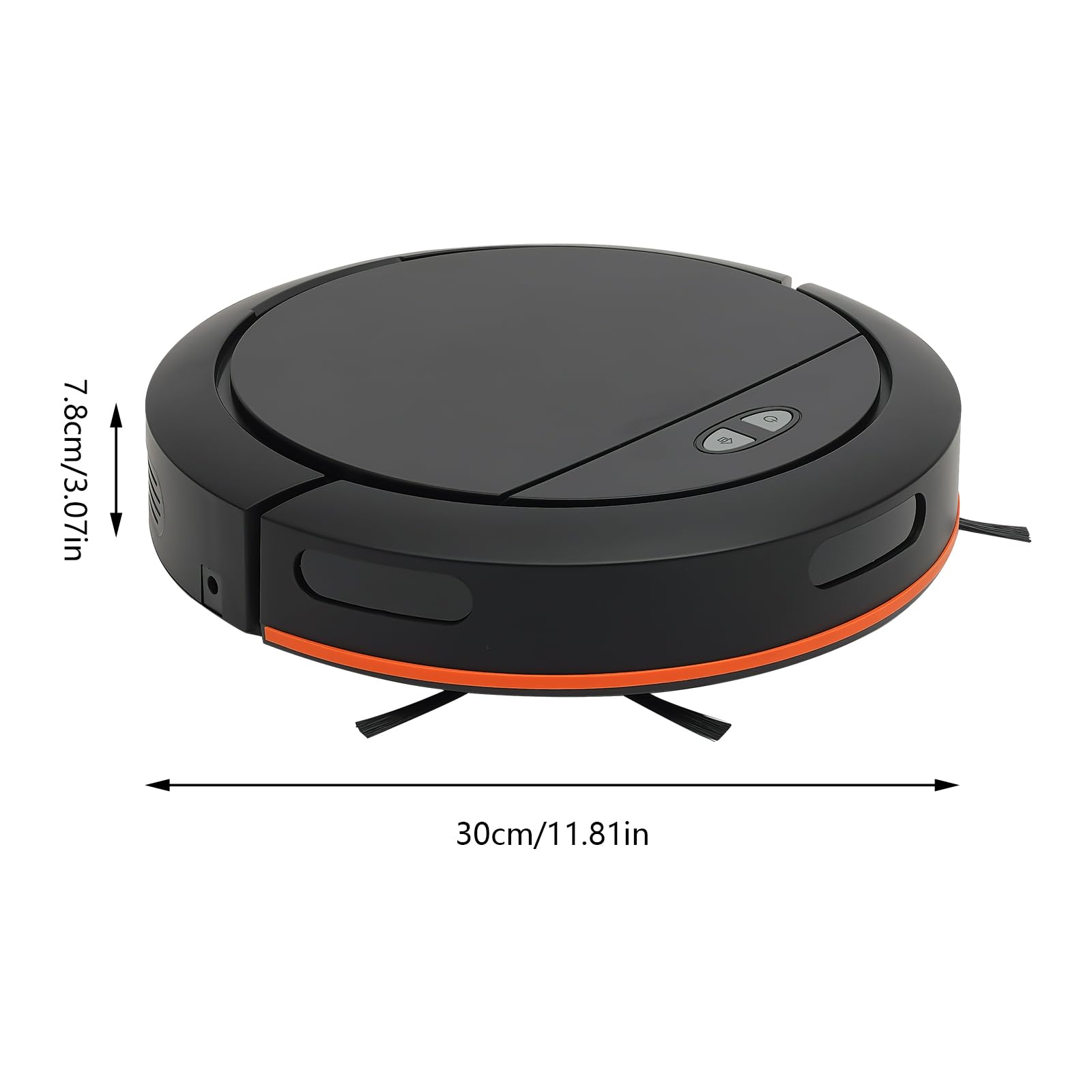 Robotstofzuiger en dweil, 3 in 1 slimme robotstofzuiger met intelligente antibotsing en 1200 mAh-batterij, stil USB-opladen Automatisch robotstofzuiger voor huisdierenhaar, harde vloeren, tapijt
