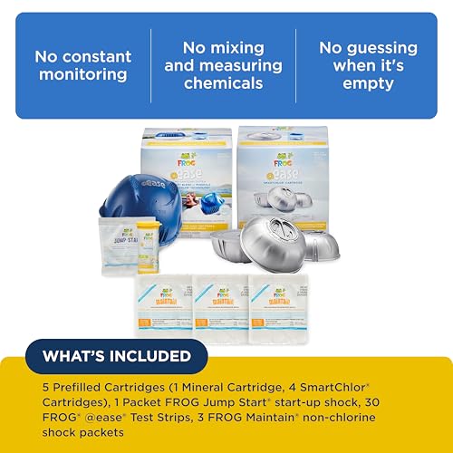 Image of FROG @Ease Floating Sanitizing System for Hot Tubs, 4 Month Bundle+
