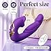 Newly Rabbit Ears Adult Tools for Women Today Quiet Adult Toys for Women Today Powerful Handheld Electric 20 Powerful Licking and Vibrating Modes Soft Silicone Gifts for Her You Love Rose Purple-j6