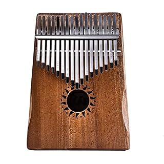 WYZQ 17 clés Kalimba Pouce Piano Cheval Doigt Piano Instrument de Musique Acajou Bois Clavier Percussion Cadeau - Les Beatles, Paul McCartney, John Lennon, RIngo Starr, George Harrison
