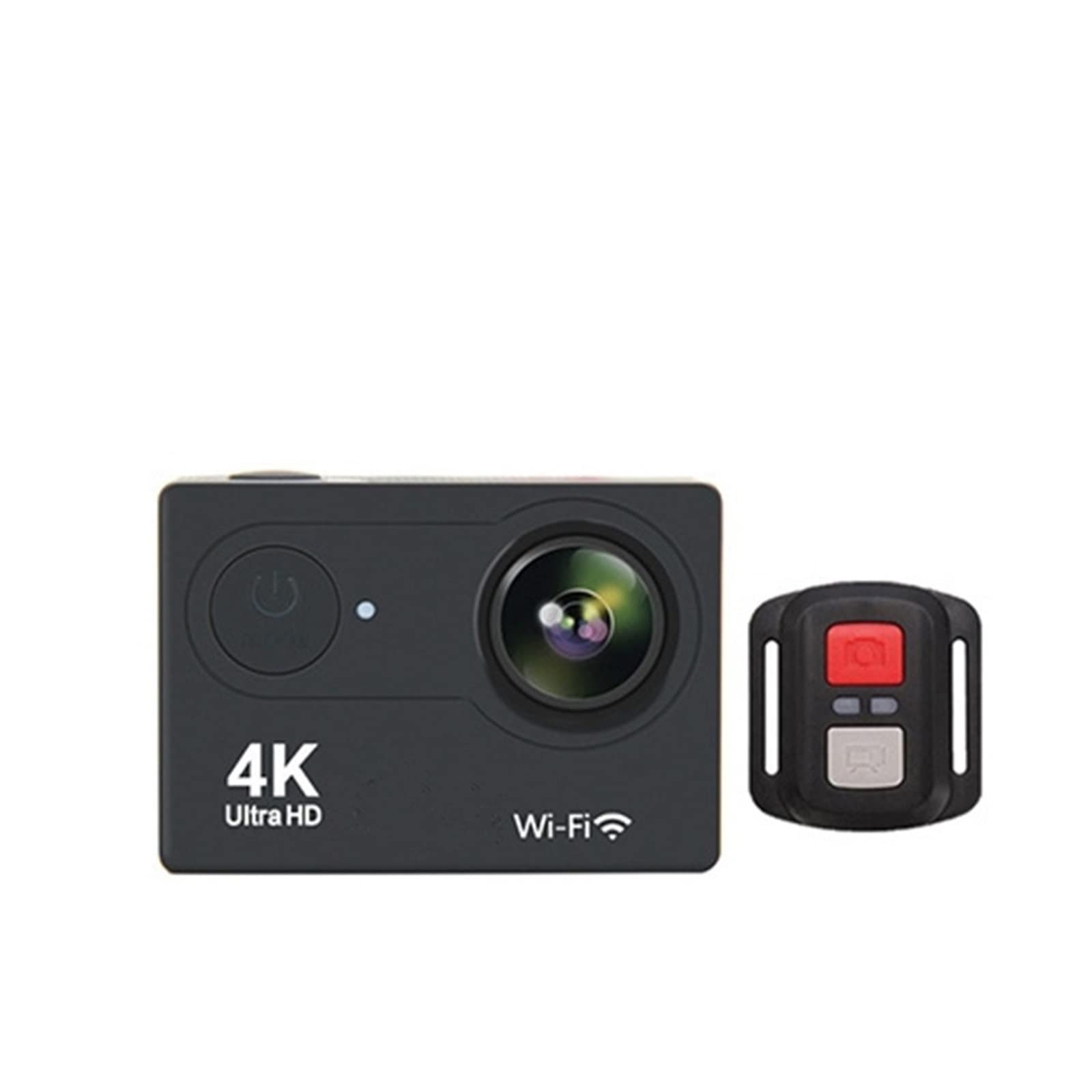Kamera akcji, Kamera podwodna Ultra HD, H9R 4K Pilot Sportowe nagrywanie wideo DVR DV Wodoodporna Pro Mini Kask Zestaw akcesoriów do aparatu(Nero)