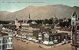 View of Town Looking Toward the Wasatch Mountains Ogden, Utah UT Original Antique Postcard