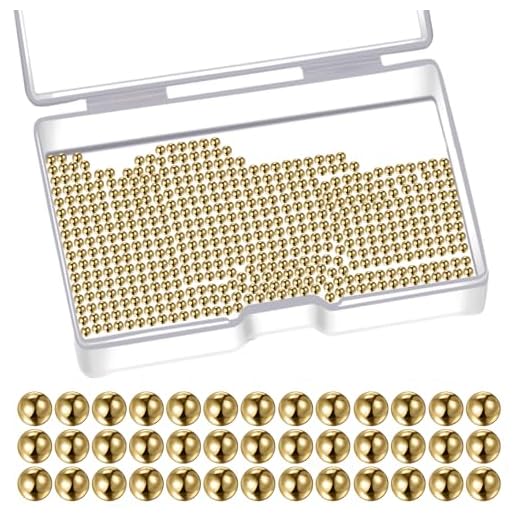 500 pcs 2mm Precision Solid Brass Bearing Balls, Brass Balls for Ball Mill, Tumbler, Jewelry, Craft Decorations, Bearings, Valves, Machinery