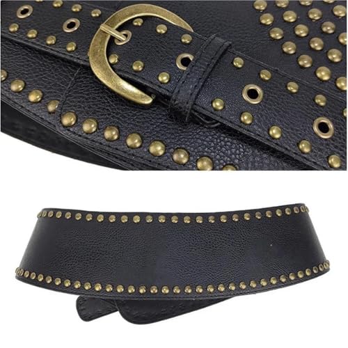 Ring Belt Vintage Punk Style Crop Belts Women Hollow Out Decorative Concave-shaped for Jeans Dresses3