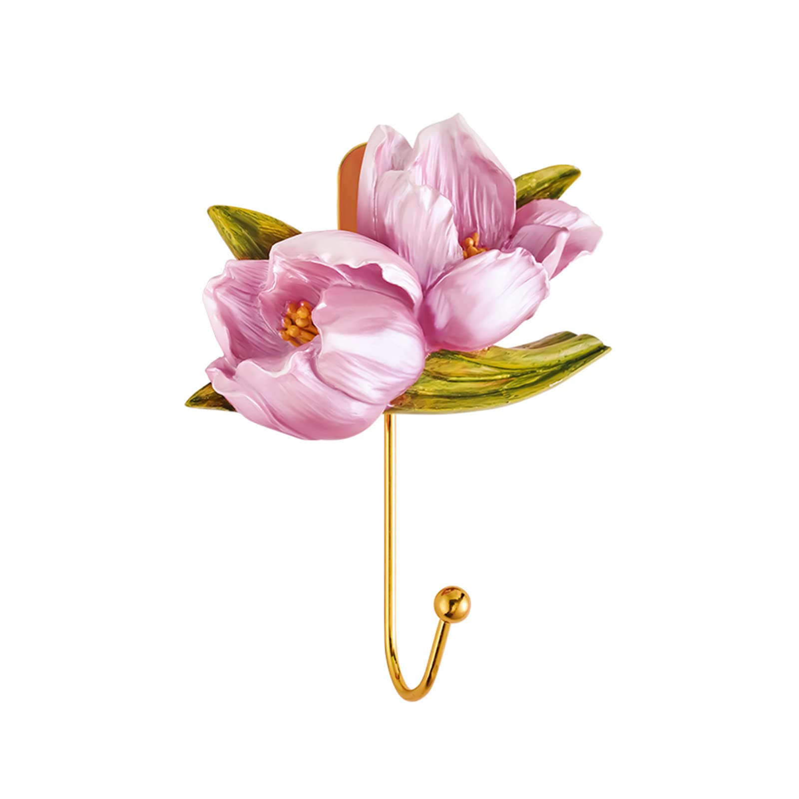 Timpfee Coat Hooks for Wall, Vintage Flower Shaped Hook, European-Style Decorative Robe Hook, Wall Mounted Porch Hook for Hanging Scarf, Bag, Towel, Hat