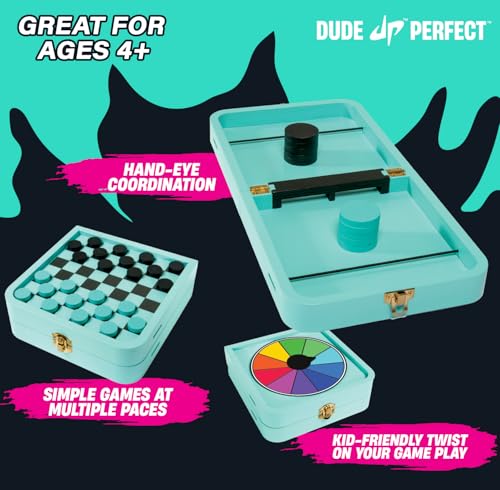 Dude Perfect Sling Puck & Checkers Game Set miniatura 5