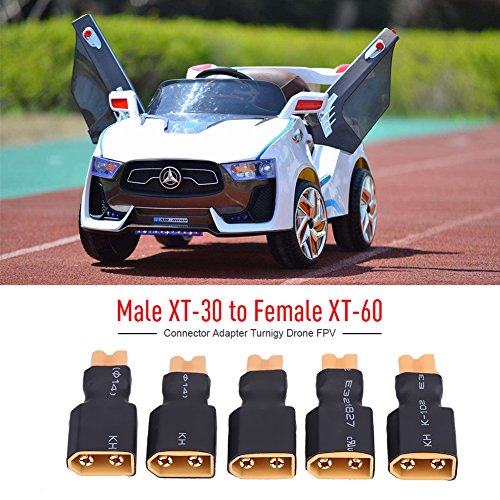 5 Pcs RC Drone Adapter Stecker, XT30 zu XT60 Batterie Konverter Stecker(XT30 Buchse auf XT60 Stecker)