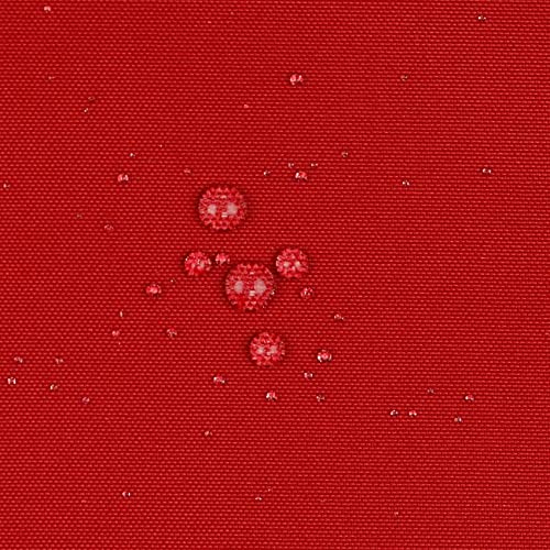 VmG-Store Wasserdichter Outdoor Polyesterstoff Meterware für Markisen, Zelte, Abdeckplanen, UV Schutz reißfest & pflegeleicht (50x147cm, 013 I Rot)