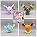 fangzhuo Peluche 5 Pezzi/Set 18 Cm Umbreon Sylveon Vaporeon Anime Bambola Morbida di Buona qualità Luma Toy