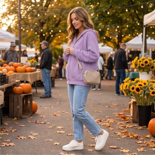 Elneeya Womens Zip Up Hoodies Y2K Training Cruise Plus Size Sweatshirt - image 3