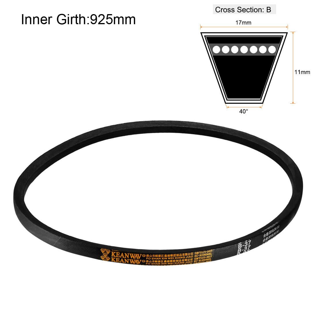 uxcell B-37 V-Belts 37