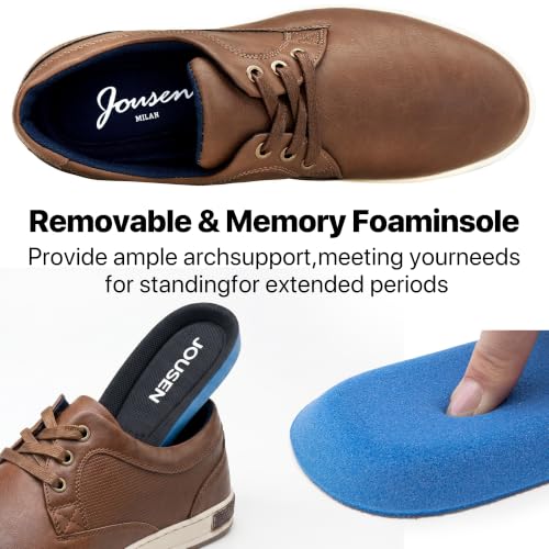 Image of Jousen Men's Fashion Sneakers Classic Retro Casual Shoes for Men Breathable Business Dress Sneaker