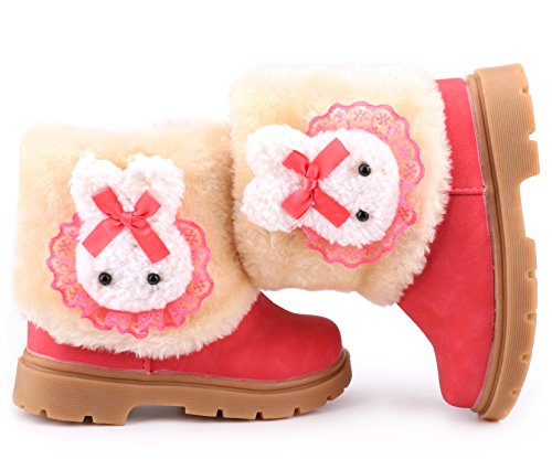 Image of Femizee Girls Boys Warm Winter Boots Kids Outdoor Snow Boots(Toddler /Little Kid)