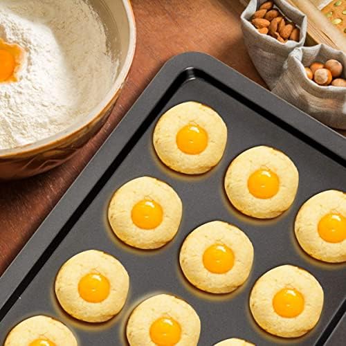 TANGZON 10-Piece Non-Stick Bakeware Set, Carbon Steel Roasting Tray Set, Muffin Tray, Oven Tray, Cake Pan, Loaf Pan and Pizza Pan Baking Equipment