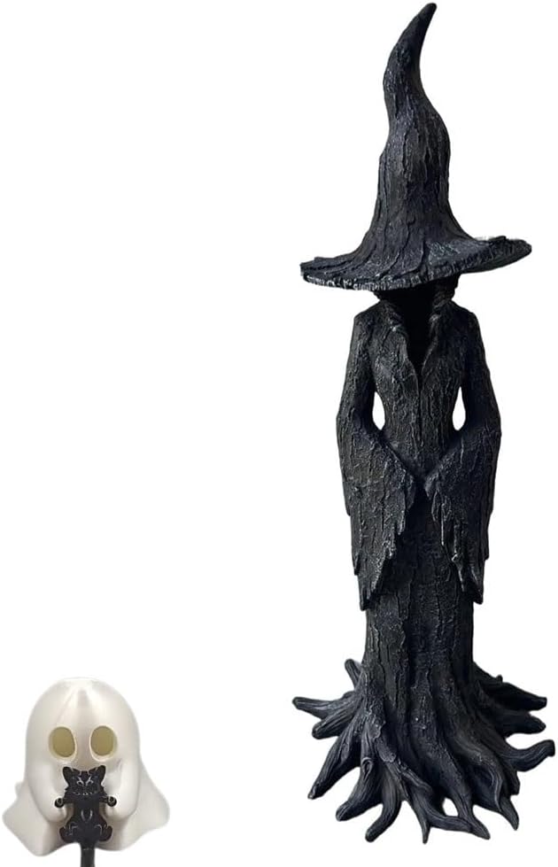 HandPainted Enchanting Witch Statue the Guardian of Your