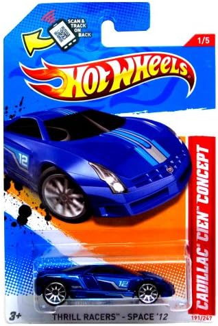 Hot Wheels Blue Cadillac Cien Concept 1 of 5 2012 Thrill Racers Space 191/247