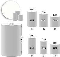 Vista 3 de Cubierta de zócalo blanca para fiesta de cumpleaños de bebé, recién nacido, baby shower, bautismo, comunión, bautizo, cubierta de cilindro