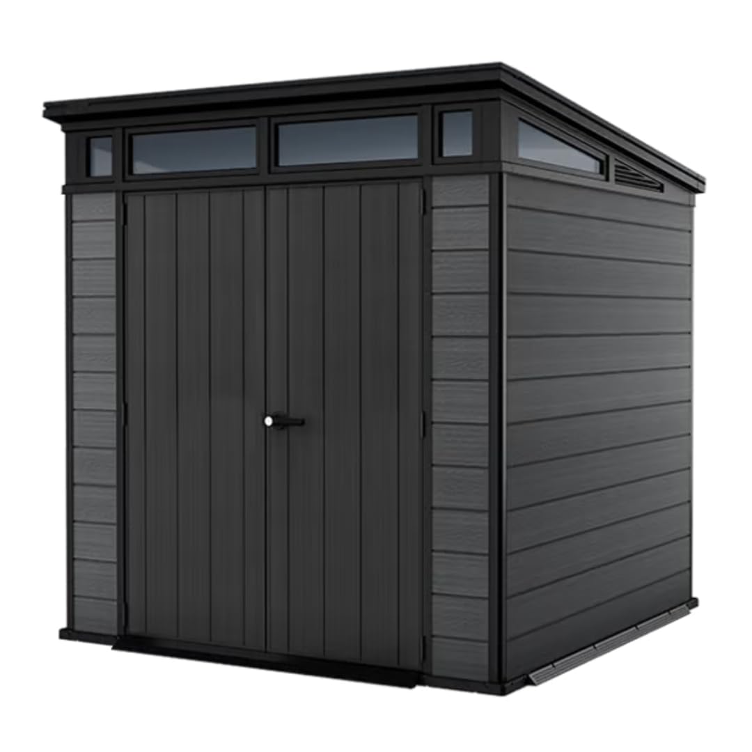 Keter Grey Cortina Tool Shed 7 X 7 Dimensions 214 X 218 X 226 Cm