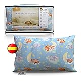 cojines infantiles ikea RECICLABLES - Respetuosos con el medioambiente, el interior está relleno de fibra cardada siguiendo el "GRS", la funda almohada interior es de microfibra tacto seda y la funda exterior animada es 100% algodón. Muy recomendables para relleno cojín 30x50.
