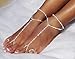 Bellady 2 Pcs Womens Beach Imitation Pearl Barefoot Sandal Foot Jewelry Anklet Chain