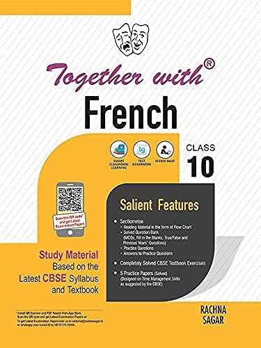 Together with CBSE French Study Material for Class 10 (New Edition 2021-2022) Paperback – 1 January 2021
