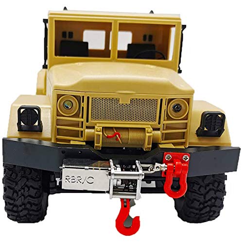 KBREE Elektrische automatische Winde + 4CH Steuerkabel für 1/16 WPL B14 B24 B36 C34 C44 MN90 Q60 Q65 RC Autozubehör Spielzeug Ersatzteile (Farbe : Silber) (Color : Silver)