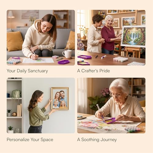 Image of Caydo 3 Canvas Custom Diamond Painting Kit | Get Your Template via App, Personalized Diamond Art from Photo with Electric Diamond Painting Pen, 30,000 Diamonds& Tools