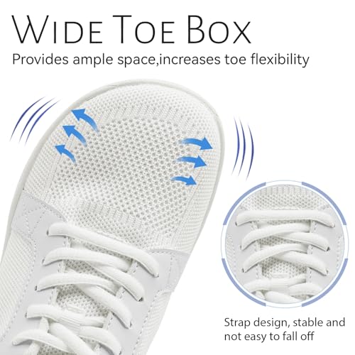 Womens Walking Shoes Wide Toe Box Barefoot Shoes Sneakers Zero Drop Non Slip Breathable Minimalist Shoes2