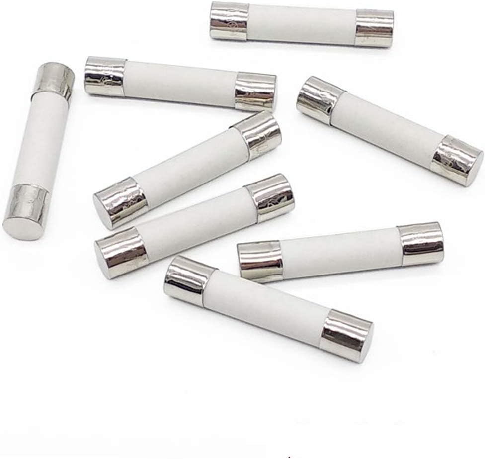 EWQNRNF ZUNKOM 10Pcs/lot 5A Fast Blow/Acting 5 Amp Ceramic Fuses F5AL250V Cartridge Fuse 6x30mm 250V