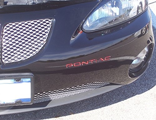Reflective Concepts Front Bumper Inlay"Pontiac" Decal For 2004-2008 Grand Prix - (Color: Reflective Black) #TOP4