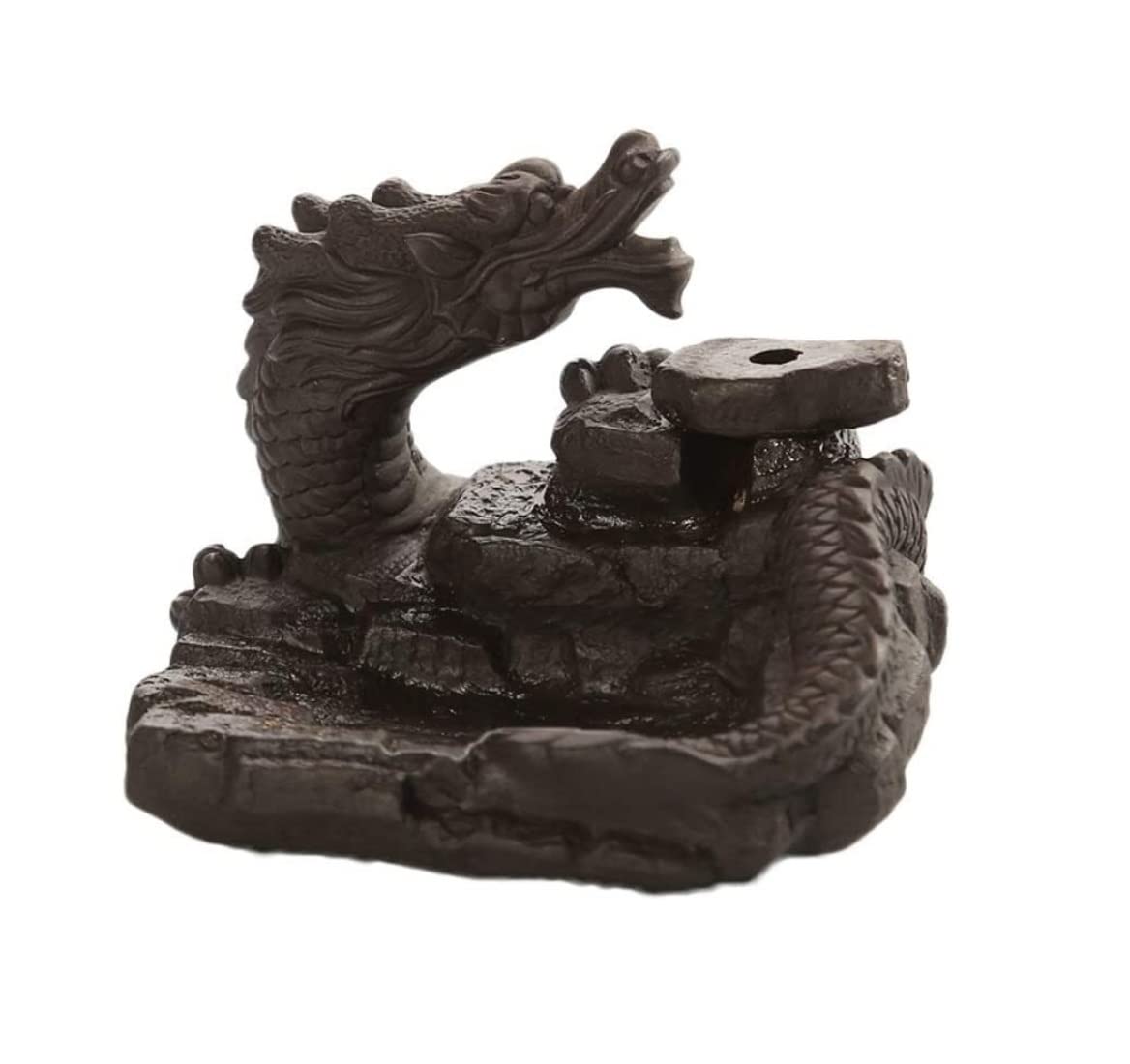 Incense Burner Ceramic Dragon Incense Burner Buddhist Supplies Ornaments Chinese Reflux Buddha Home Decor
