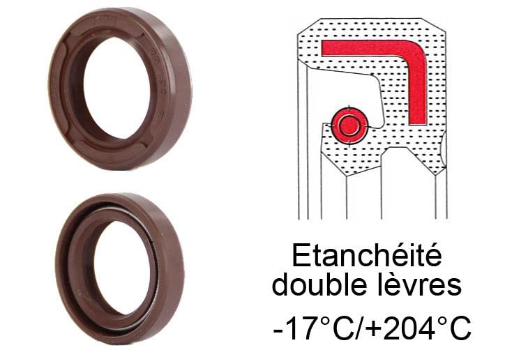 123GENERIC Rotary Shaft Seal oas-55x76x12-fpm - 55x76x12 mm