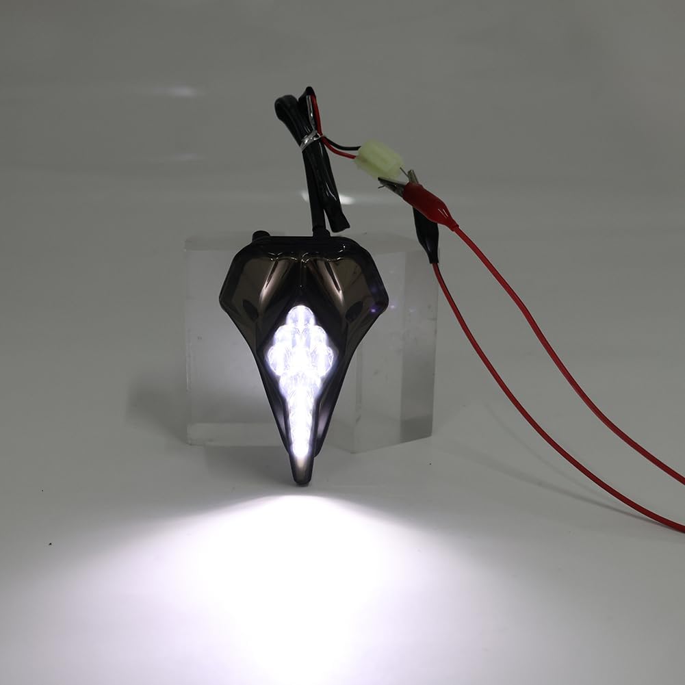 SIKUAI Motorbike Front Center Running LED Windscreen Light For Yamaha YZF R6 08-2012 Plastic Smoke