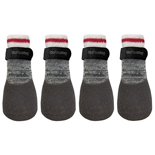 FouFouBrands - Rubber Dipped Socks Heritage - X-Small - Pet | Dog | Puppy | Grip | Non-Slip | Sock | Pair | Warm | Secure | Soft by FouFou Dog - Used condition - CA$9.47