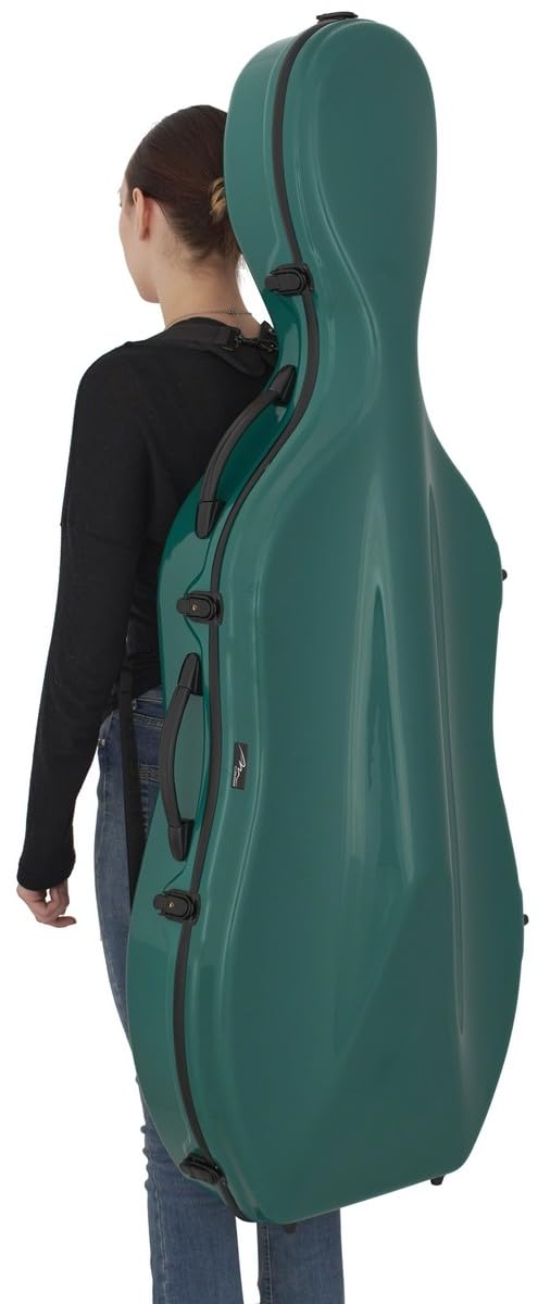 Custodia per Violoncello Fiberglass 4/4 Excellent mare verde M-case