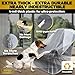 Plastic Furniture Covers for Moving Storage - Heavy-Duty Chair Cover Protectors, Waterproof & Dustproof Clear Moving Bags for Armchair or Recliner - Extra Large Bag Open Size 64 x 42 x 34 Inch