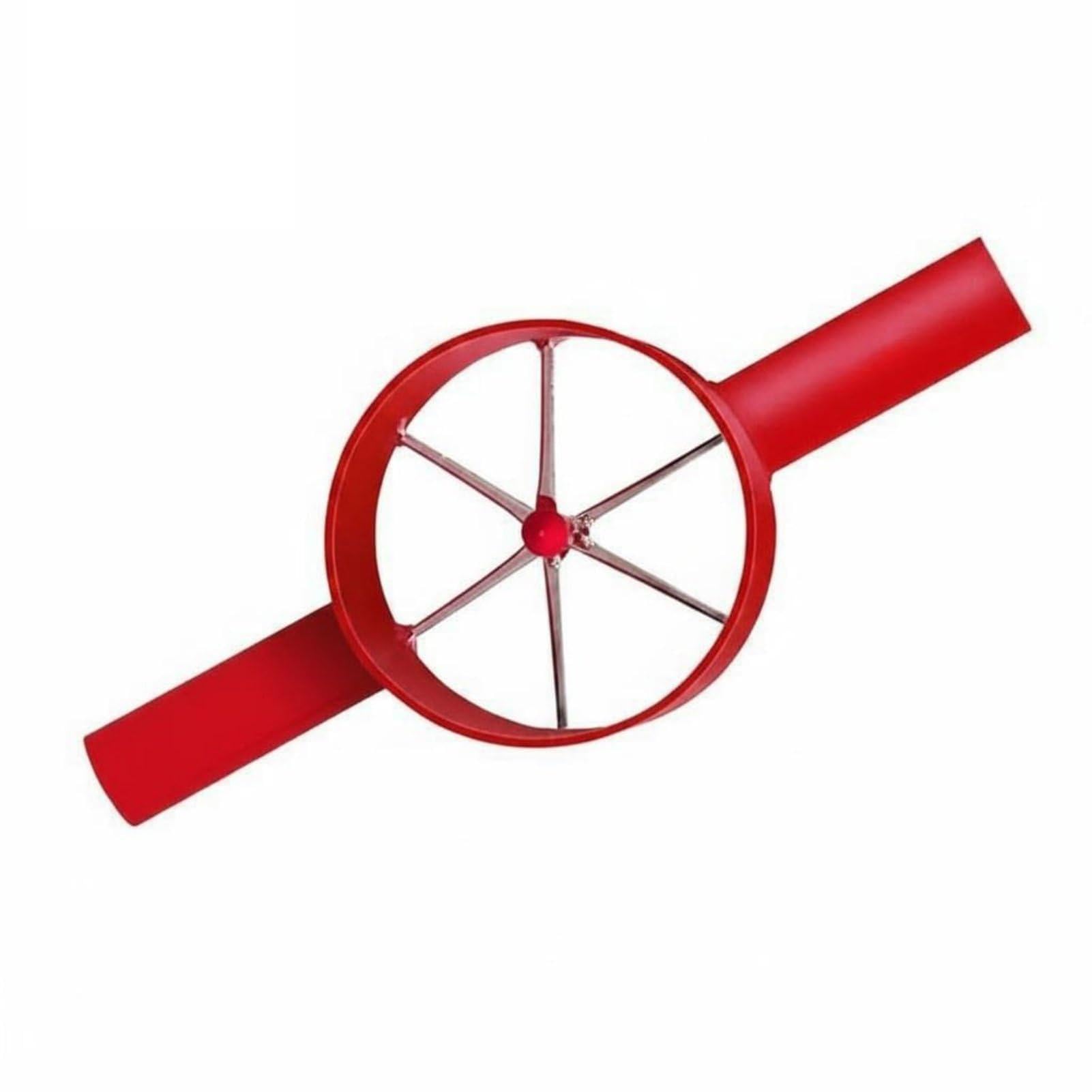Red Metal Bamboo Splitter Multi Slice Divider Manual Garden Timber Processing Tool (33 * 13cm,Red-6Knife)